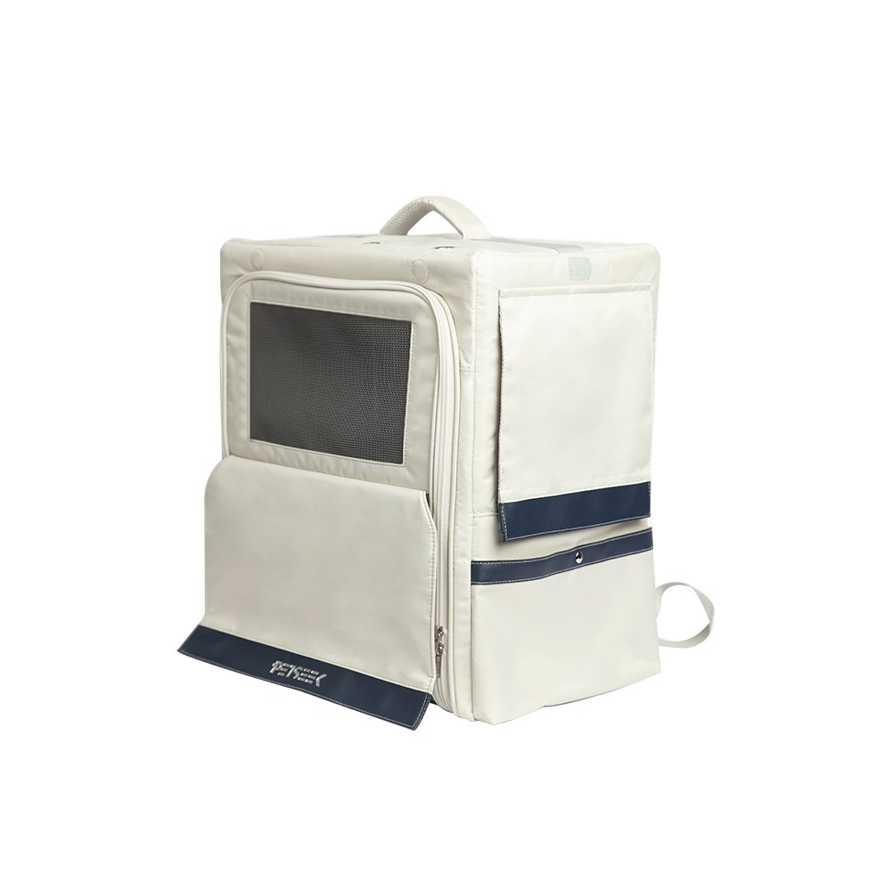 簡約骨架雙肩寵物包