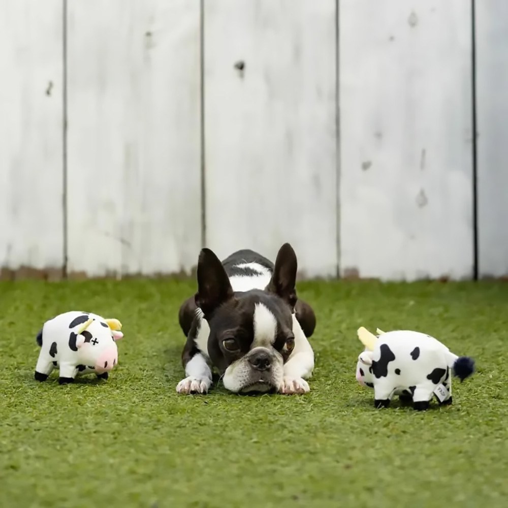 汪汪耐咬發聲玩具 - 農場乳牛