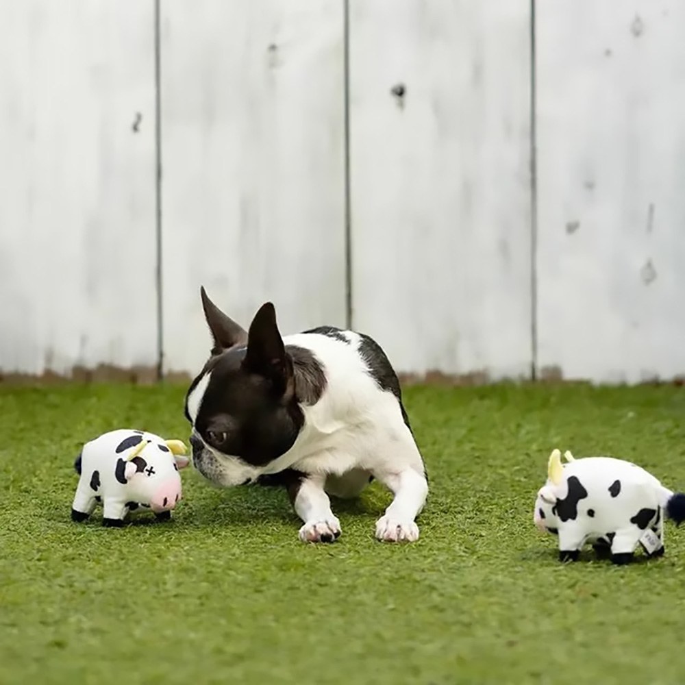 汪汪耐咬發聲玩具 - 農場乳牛