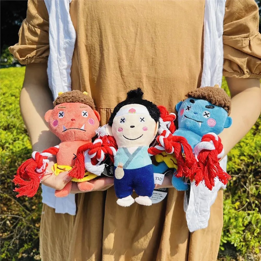 汪汪耐咬發聲玩具 繩結環 (多款)