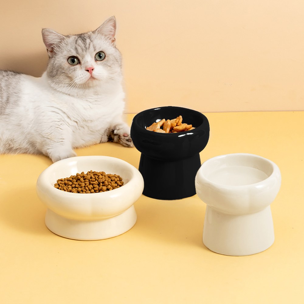 寵物陶瓷六瓣碗 (兩色)