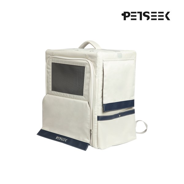 簡約骨架雙肩寵物包