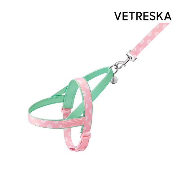 花花牽引繩套裝 (胸背+牽繩)