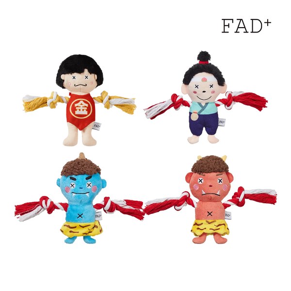 汪汪耐咬發聲玩具 繩結環 (多款)