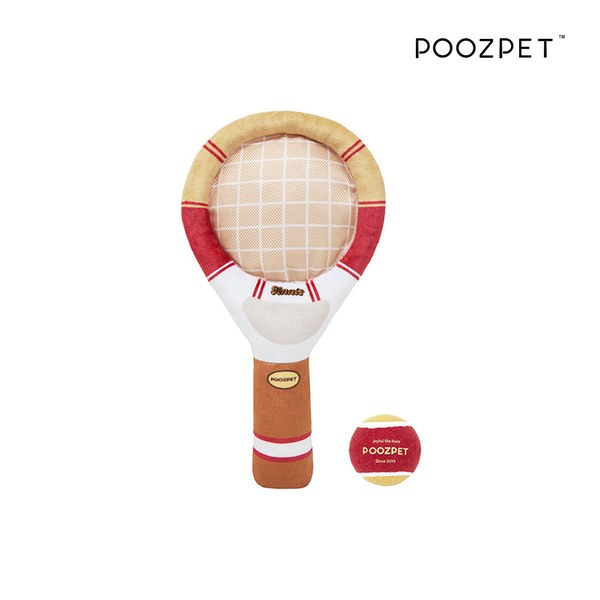 寵物造型玩具 - 互動網球拍 (多色)