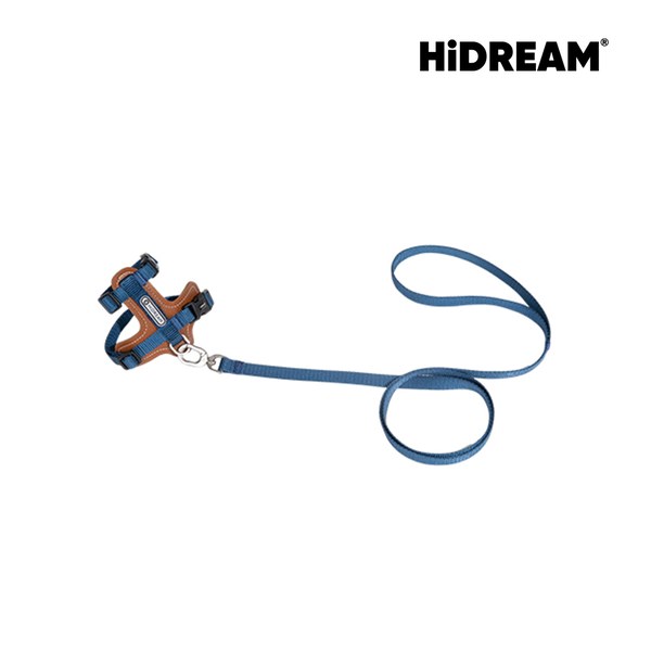 啵啵皮革貓胸背牽引繩套裝 (多色)