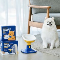 高度調節寵物瓷碗組