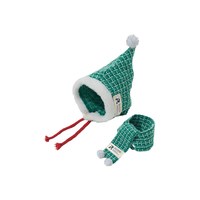 聖誕兩用圍巾帽 (兩色)