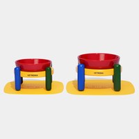 寵物陶瓷碗餐墊套裝組 (兩色)