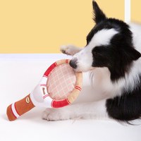 寵物造型玩具 - 互動網球拍 (多色)