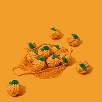 犬用繩結玩具 - 橘子