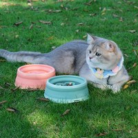 雙層寵物折疊碗 - 慢食款 (兩色)