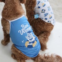 Bon Voyage 毛孩涼感衣 - 藍色