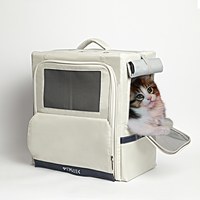 簡約骨架雙肩寵物包